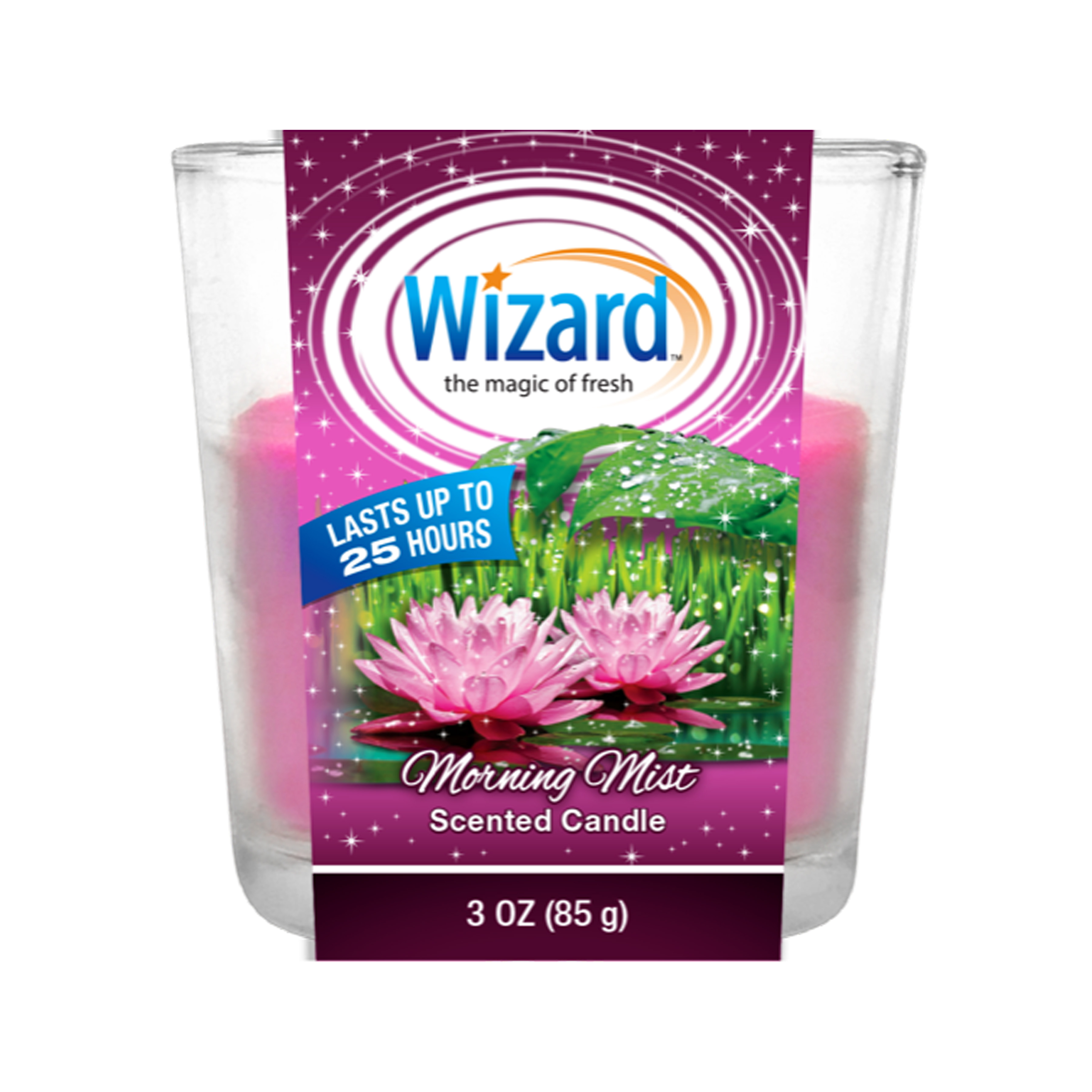 Wizard Candles 3oz  Morning Mist (12/cs)