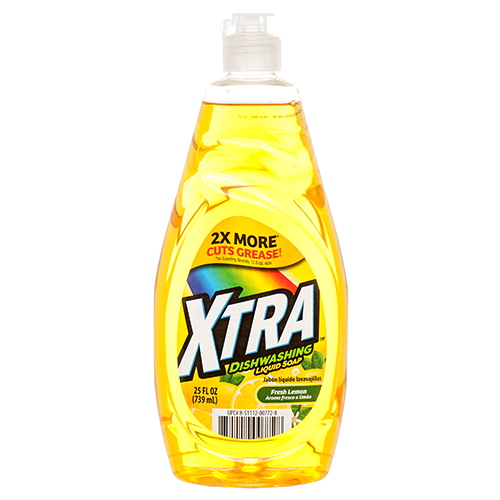 Xtra Dish Liquid Fresh Lemon 25oz (12/cs)