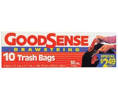 Good sense Tall Trash Bag 30gal 10ct (9/cs) GDS9T10H