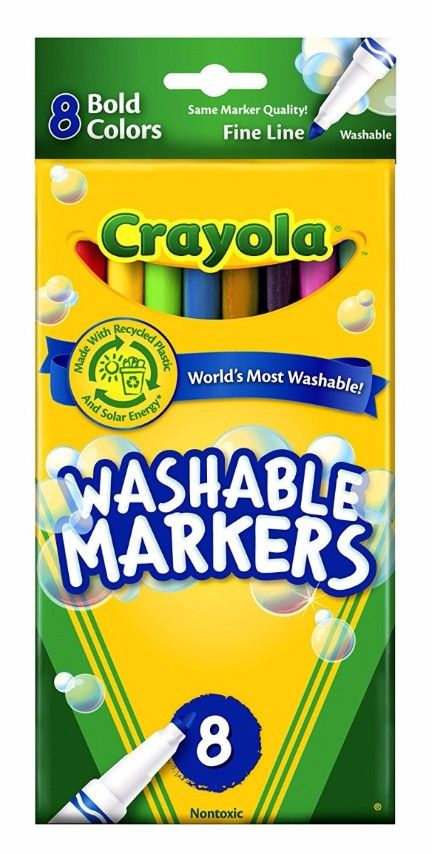 (stationery) Crayola Washable Classic Fine 24/pc single pric