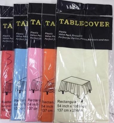 Table Cover rectangle Mix Color 54in*108in (72/cs)