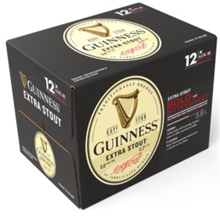 Guinness Extra Stout, 12 pack, 11.2 fl oz Bottles