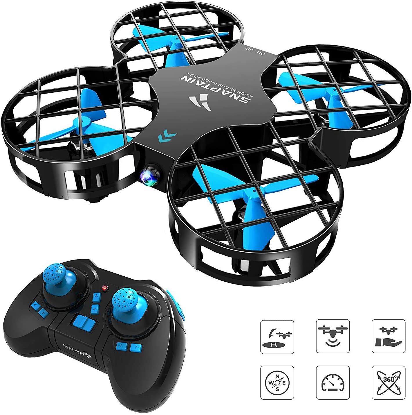 SNAPTAIN H823H Mini Drone para Niños, RC Nano Quadcopter w/Altitude Hold, Modo sin cabeza, 3D Flips, retorno de una tecla y ajuste de velocidad