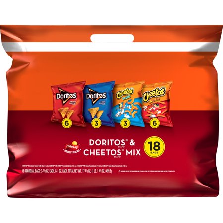 Frito-Lay Doritos & Cheetos Mix Variety Pack, 18 Count