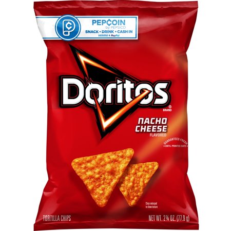 Doritos Nacho Cheese Flavored Tortilla Chips, 2.75 oz Bag