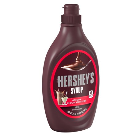 HERSHEY'S, Chocolate Syrup, Valentine's Baking Supplies, 24 Oz., Bottle