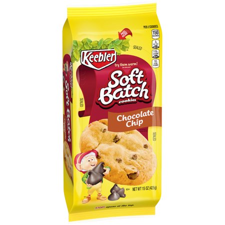 Keebler Chocolate Chip Soft Batch Cookies 15 oz tray