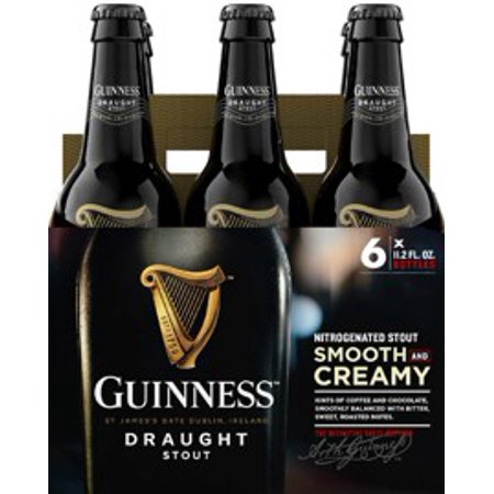 Guinness Draught Stout, 6 pack, 11.2 fl oz Bottles