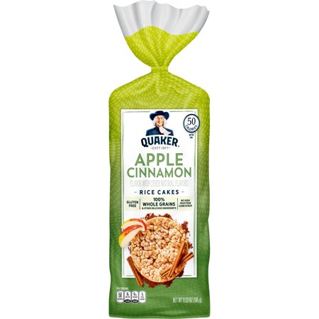 Quaker Rice Cakes, Apple Cinnamon, 6.53 Oz.