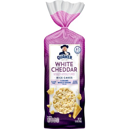 Quaker Rice Cakes, White Cheddar, 5.5 oz Bag