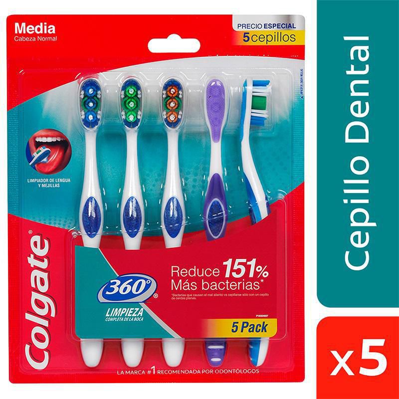 COLGATE 360 base toothbrush 5 Unit