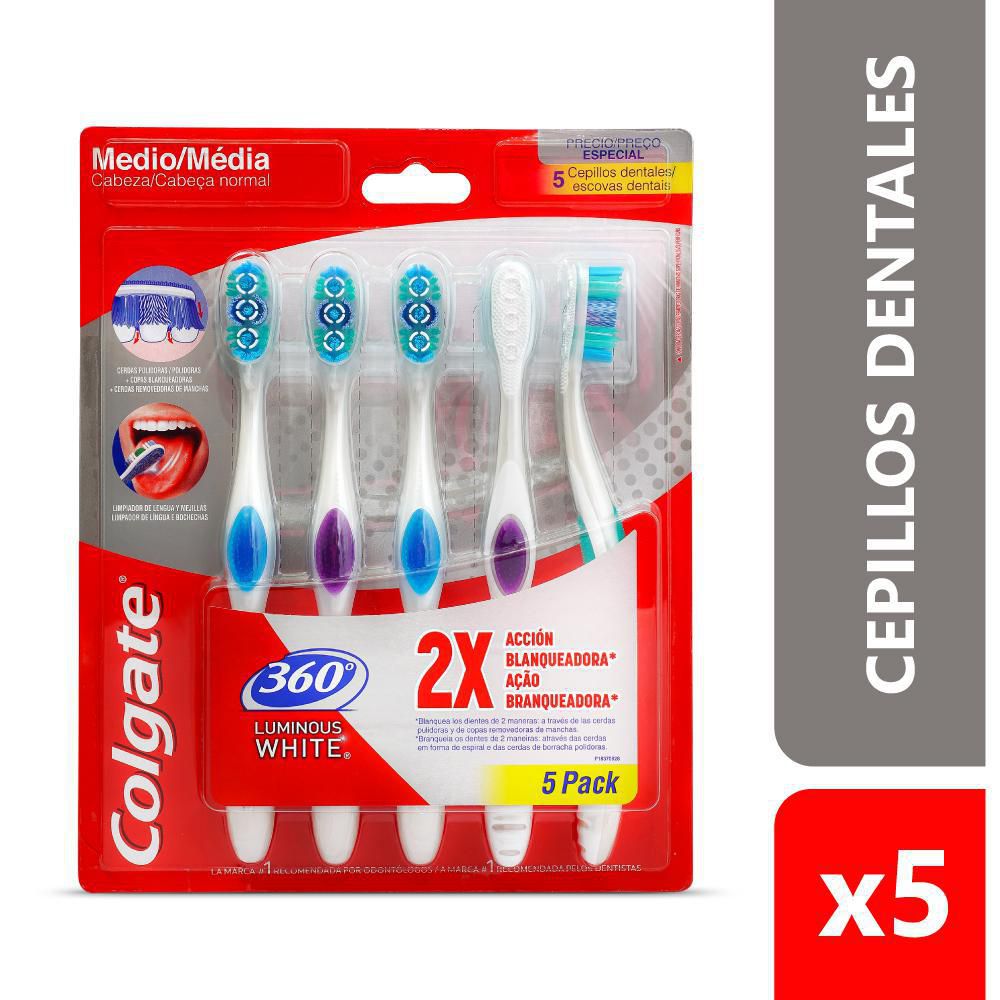 Colgate 360 ​​Luminous White Brush Offer for 5 units