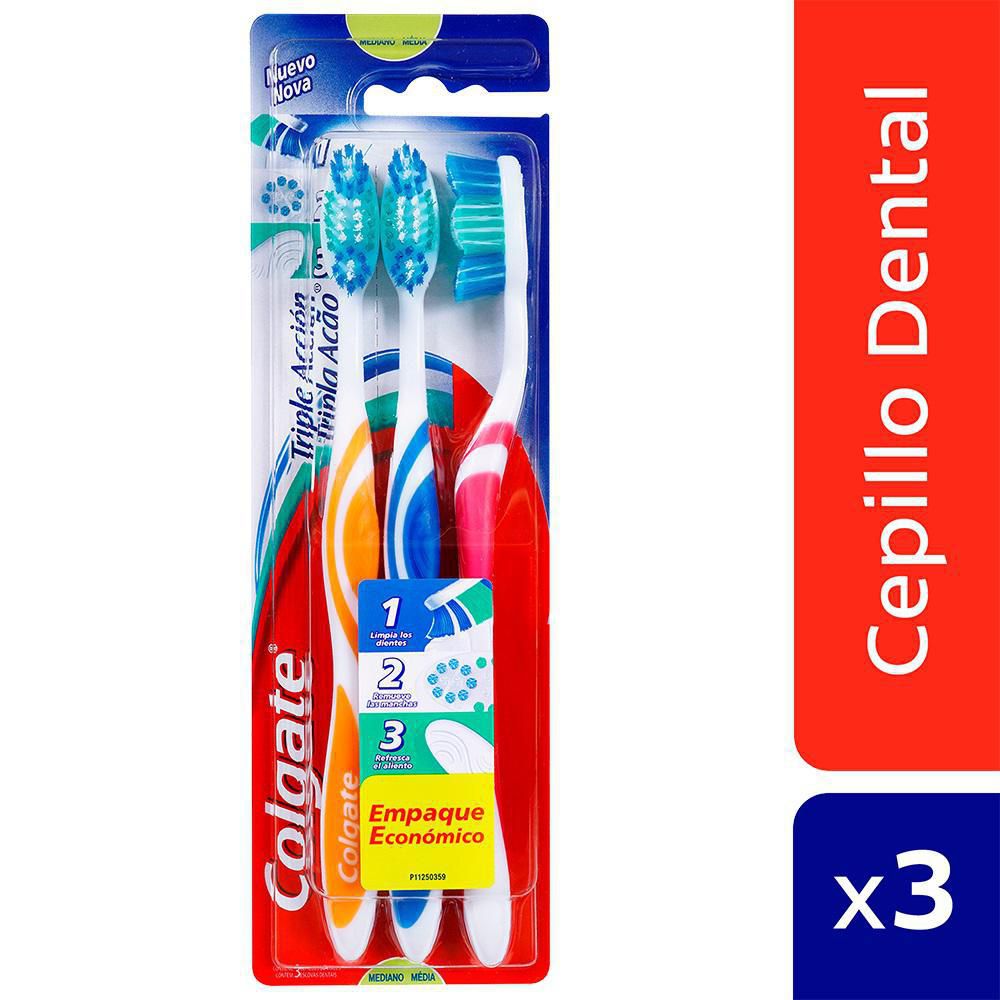 Colgate Triple Action Brush Pack of 3 units