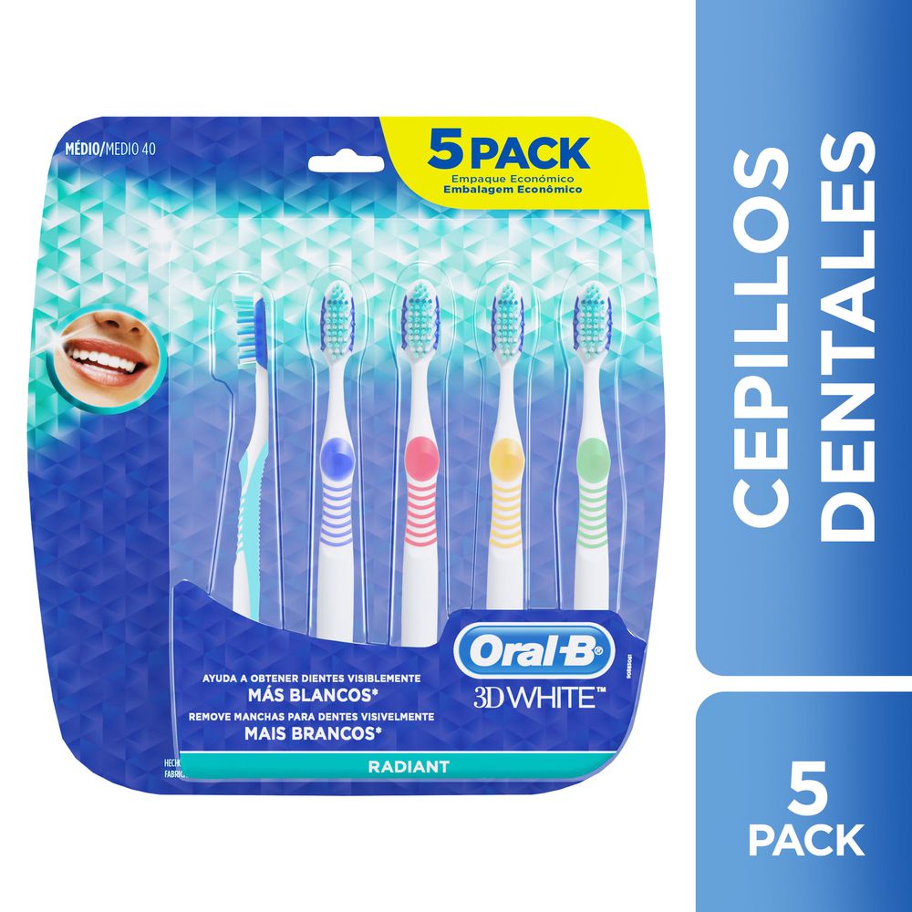 Oral-B 3D White Radiant Toothbrush x 5 units