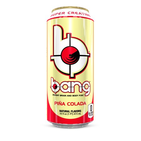 Bang Pina Colada Energy Drink with Super Creatine, 16 oz Can