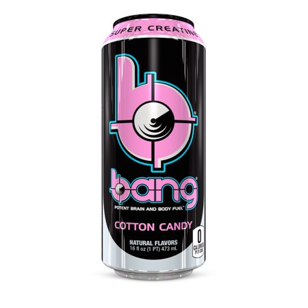 Bang Cotton Candy Energy Drink with Super Creatine, 16 oz Can