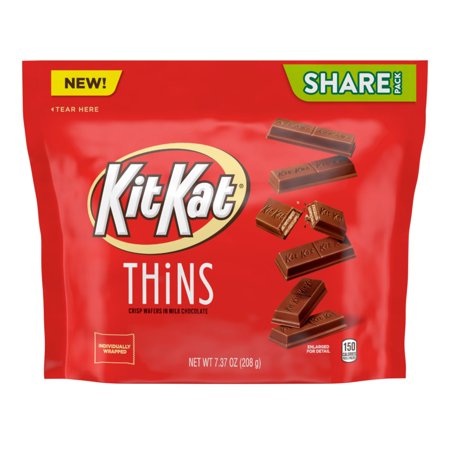 KIT KAT MILK CHOCOLATE THINS STAND UP BAG 7.37 oz 