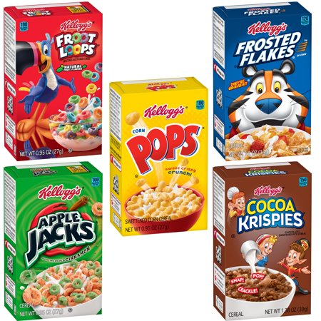 Kellogg's Froot Loops Original Cold Breakfast Cereal, Family Size, 19.4 oz  Box