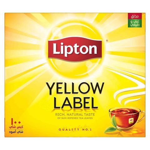 Lipton Yellow Label 100 Tea Bags 200Gm