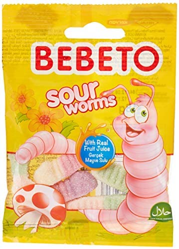 Bebeto Sour Worms 18Gm