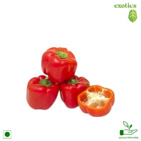 Exotic Red Capsicum / Red Bell Pepper, 2 pieces