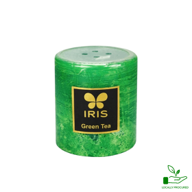 IRIS Aroma Pillar Candle Green Tea