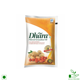 Dhara Refined Sunflower Oil, 1L Pouch