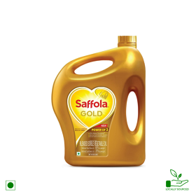 Saffola Gold Refined Cooking oil, 2L Can