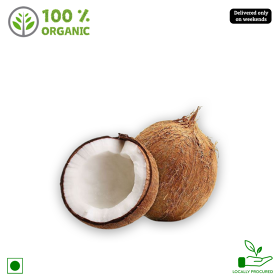 Organic Coconut/ Thenginakayi, 1 Piece