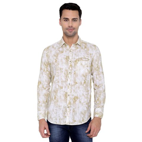 Men's Printed Cotton Shirt