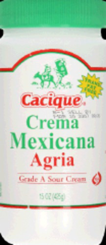 Calories in Cacique Crema Mexicana Agria and Nutrition Facts