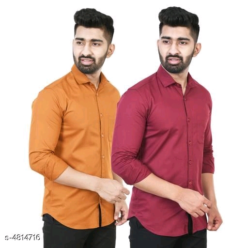 Elite Modern Men's Shirts Combo (Pack Of 2)