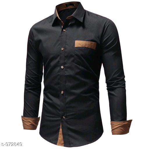 Stylish Solid Cotton Slim Fit Shirt