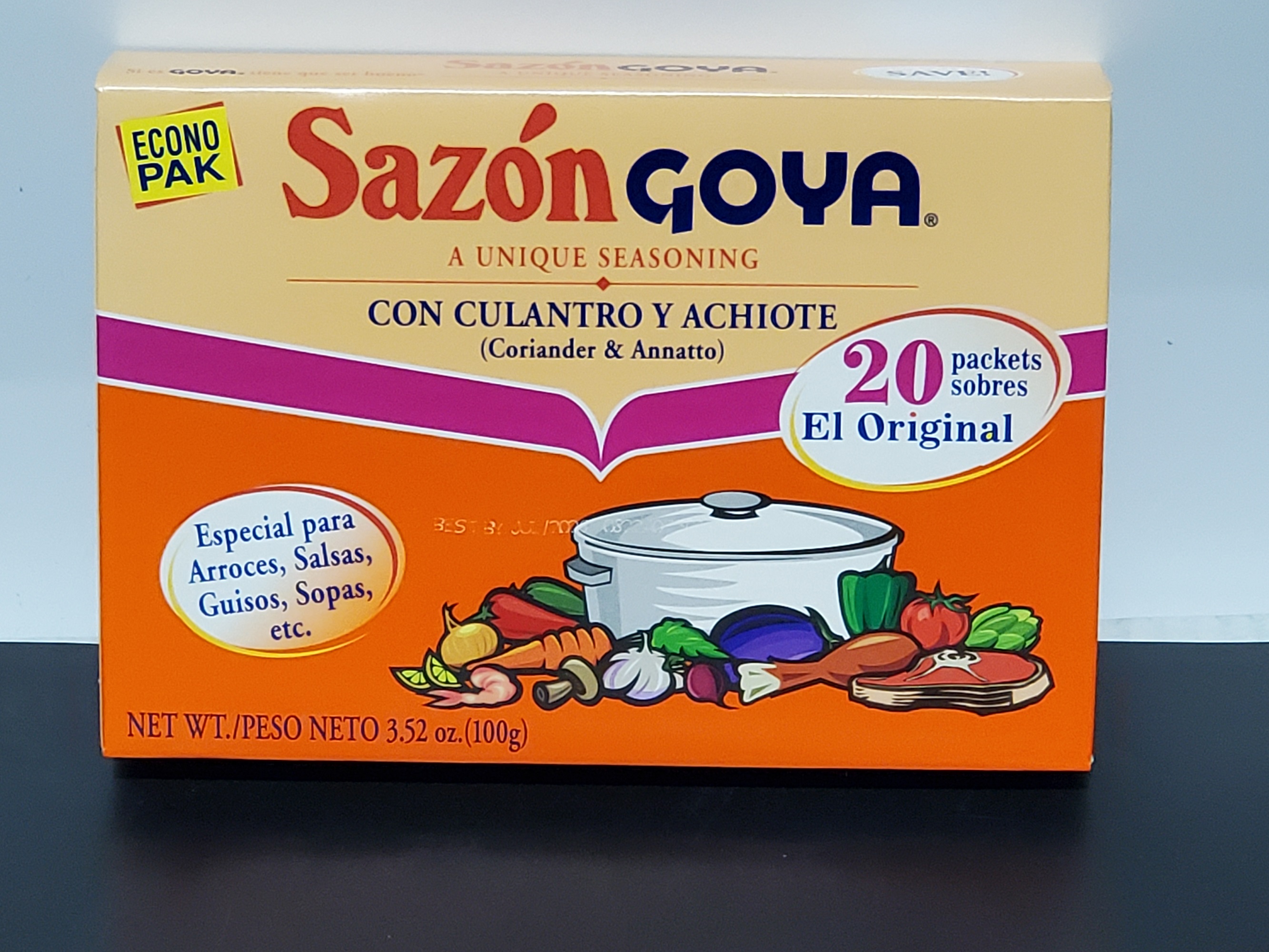 Goya Sazon Culantro Y Achiote 18 3 52oz