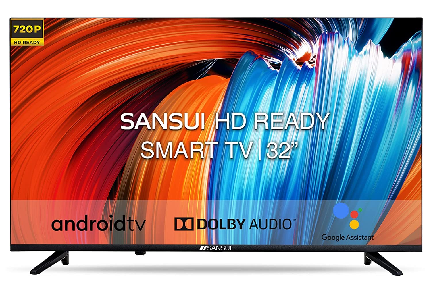 Sansui 80 cm (32 Inches) HD Ready LED TV JSY32NSHD (Black) (2021 Model)
