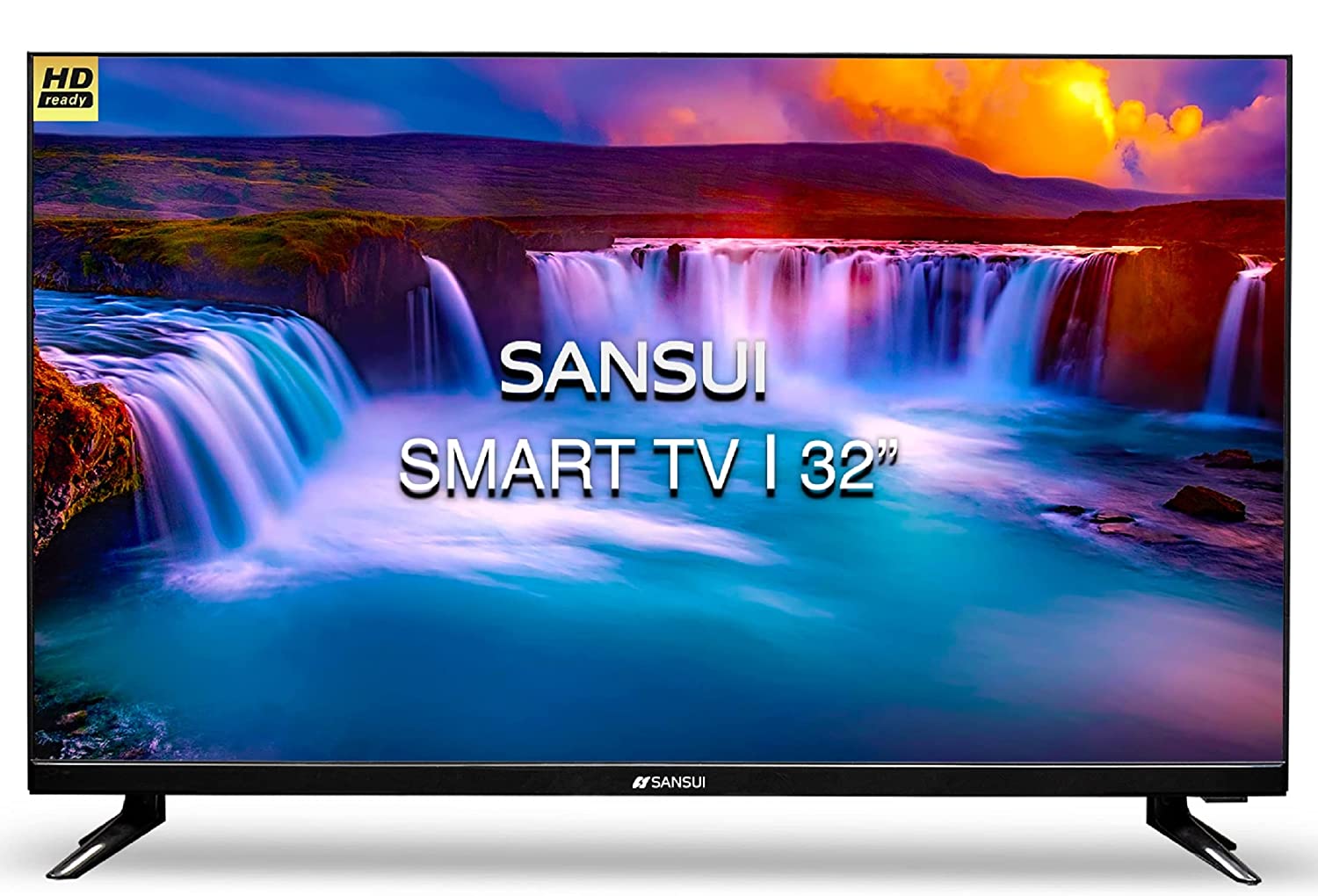 Sansui 80cm (32 inches) HD Ready Smart LED TV JSY32SKHD (BLACK) (2021 Model) | With Bezel-less Design