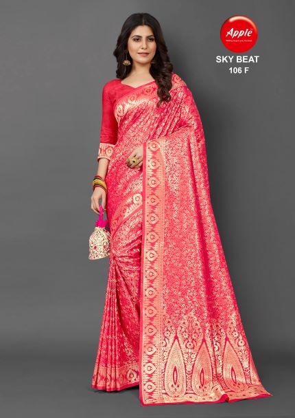 Morpich Fashion Top Dyed Banglory Silk Saree at just Rs. 995/- with free  shipping