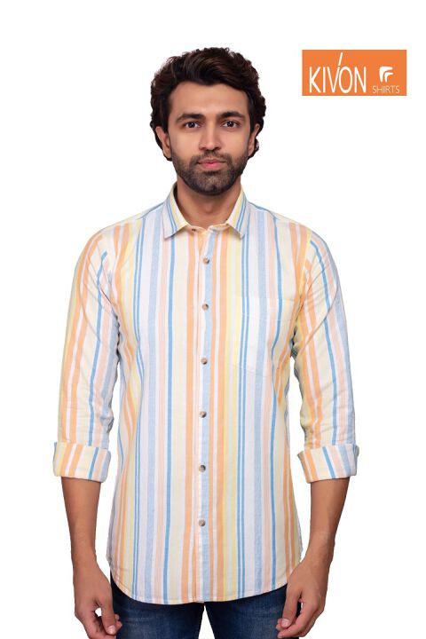 Kivon Slim Fit Full Sleeve Casual Shirt