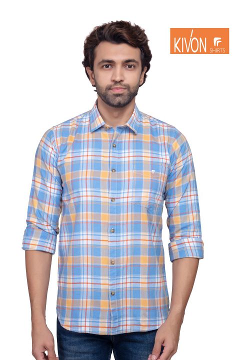 Kivon Slim Fit Full Sleeve Casual Shirt