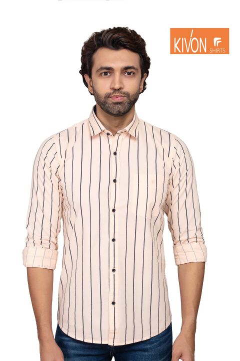 Kivon Slim Fit Full Sleeve Casual Shirt