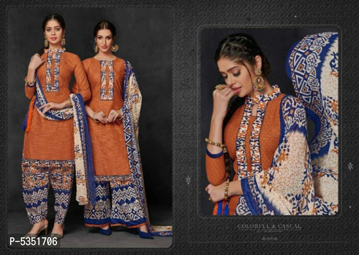 Exclusive Dress Material Suit  For Women