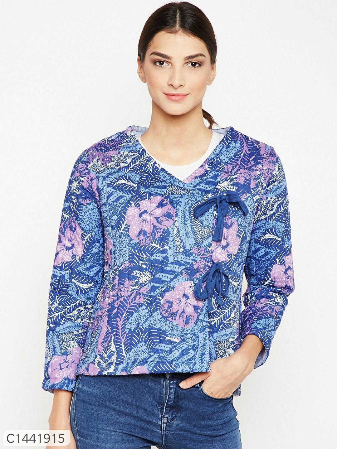 Women's Cotton Printed Jacket