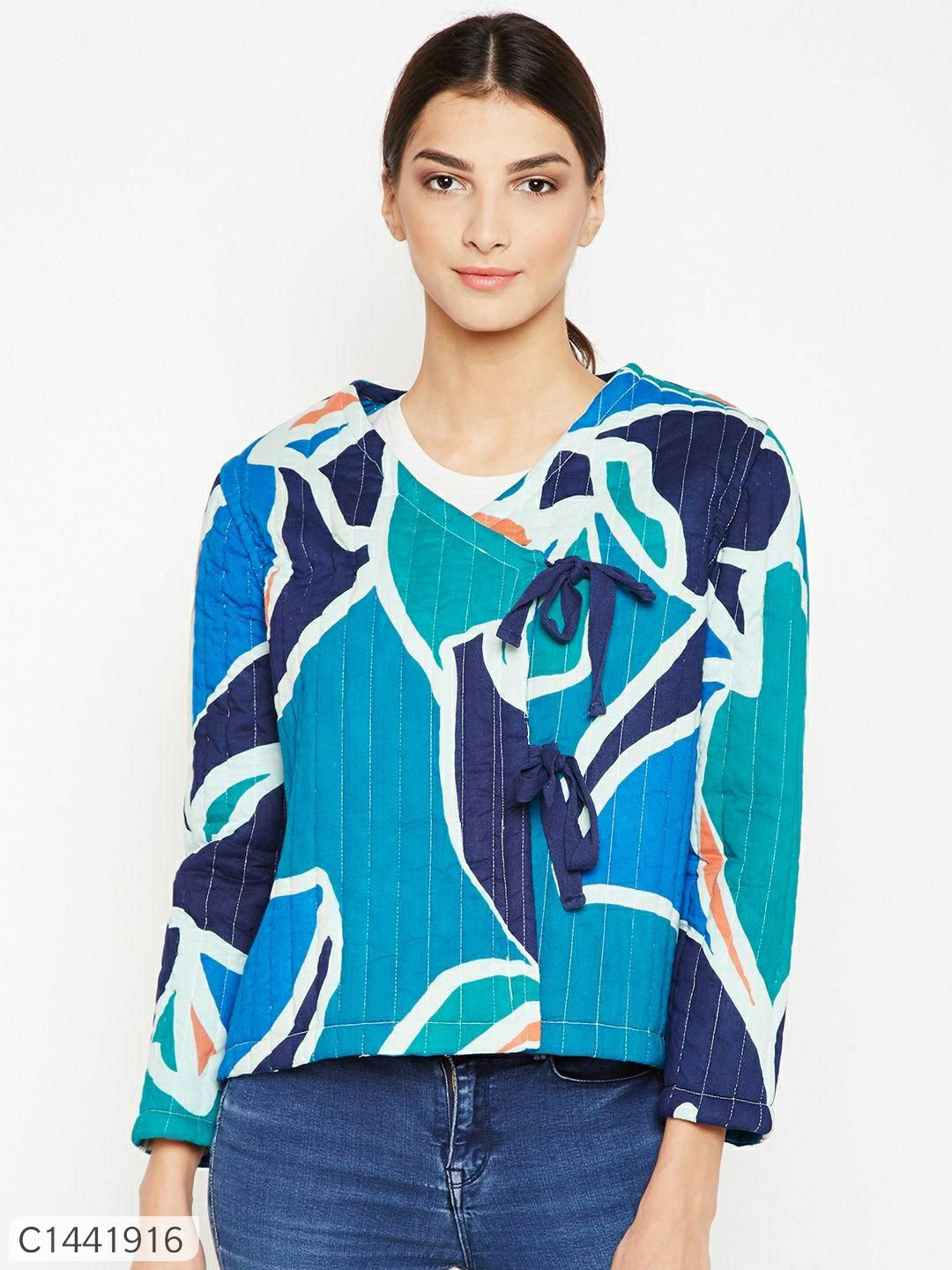 Women's Cotton Printed Jacket