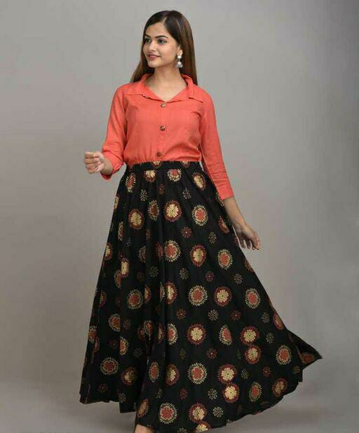Trendy Fashionista Women Ethnic Skirts and Tops