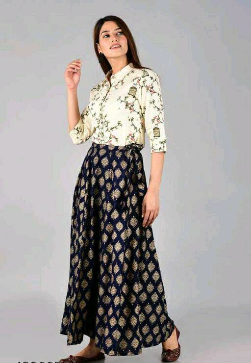 Trendy Fashionista Women Ethnic Skirts and Tops 