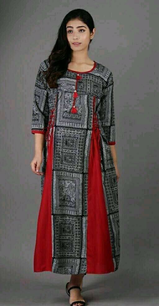 BLACK WHITE PRINTED DESIGNER GOWN