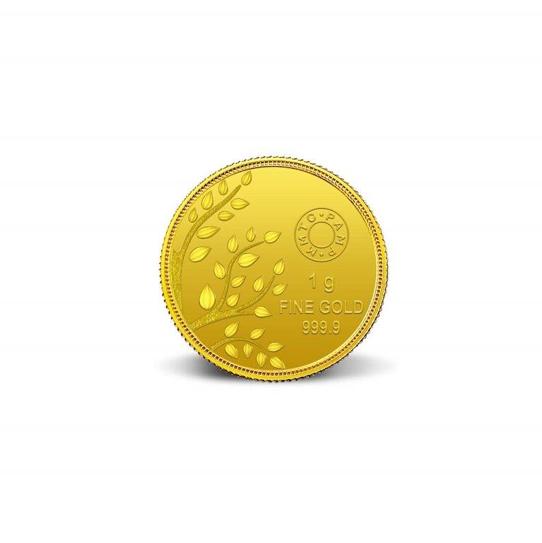 MMTC-PAMP Banyan Tree 24K (999.9) 1 gm Purest Gold Coin