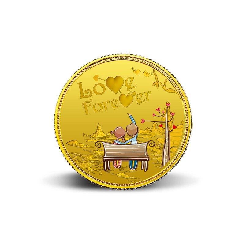 MMTC-PAMP 24k (999.9) 10 gm Love Forever Yellow Gold Coin