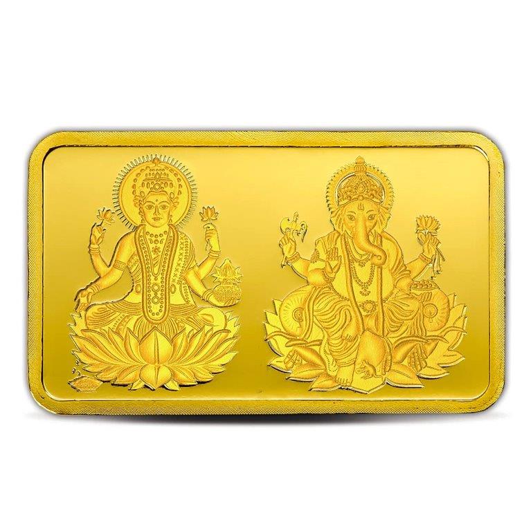 MMTC-PAMP Lakshmi Ganesh 24k (999.9) 10 gm Gold Bar
