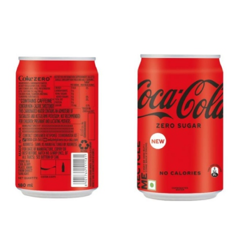 COCA COLA ZERO POP CAN 180 ML PK36